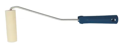 Farbroller 10 cm Polyesterschaum gerade mit Bügel 39 cm