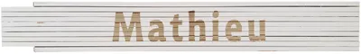 Meterstab weiß Mathieu