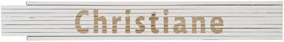 Meterstab weiß Christiane