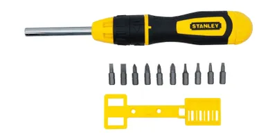 Multi-Bit Schraubendreher 0-68-010 mit Ratsche u. Bits,11-tlg.( Schlitz 5/6 mm,