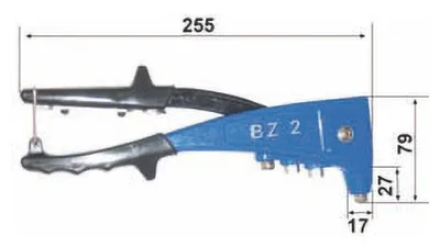 Blindnietzange BZ 2F mit Öffnungsfeder