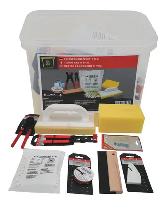 Fliesenlegerset 9-tlg. im Eimer