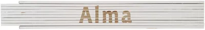 Meterstab weiß Alma