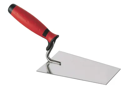 Maurerkelle 160 mm S-Form rostfrei mit Softgriff