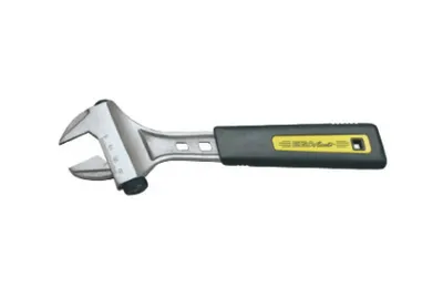 Rollgabelschlüssel 10" Comfort Titan- chrom mit Schneckenrolle,Handschutz