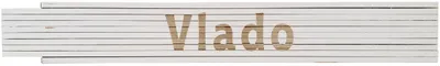 Meterstab weiß Vlado