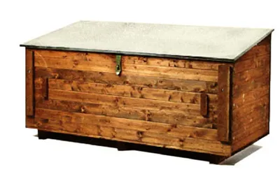 Werkzeugkiste Holz für Baustellen 1800 x 800 x 900 mm abschließbar