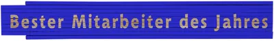 Meterstab blau Beste Mitarbeiterin des Jahres