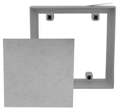 PVC Fliesenrahmen magnetisch grau 156 x 156 mm
