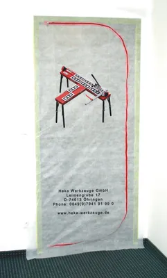 Staubschutztür 1.10 x 2.20 m aus staubdichtem Polypropylenvlies