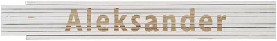Meterstab weiß Aleksander