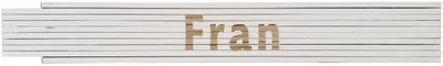 Meterstab weiß Fran