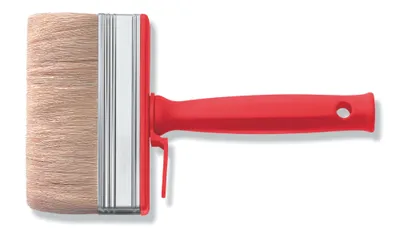 Flächenstreicher 70 x 30 mm PVC-Griff helle Borste