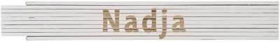 Meterstab weiß Nadja
